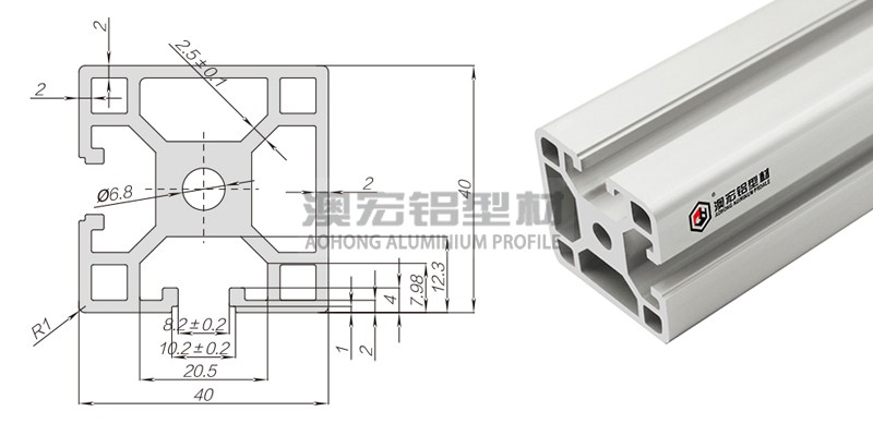 重型歐標(biāo)鋁型材4040